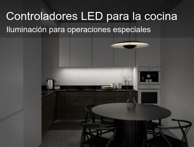 Control de la iluminación LED en la cocina